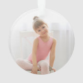 ピンクスターズブルネットガール体操写真 オーナメント (裏面)