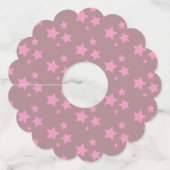 ピンクスターズモダンデザイン ワイングラスタグ (正面)