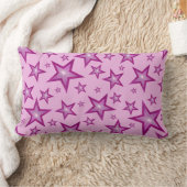 ピンクスターズ装飾用クッションルンバ淡い色のーピンクバック ランバークッション (ブランケット)