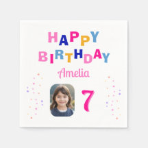 ピンクスターハッピーバースデーパーティーガールフォト