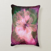 ピンクスターバスト抽象芸術花 アクセントクッション (裏面(縦))