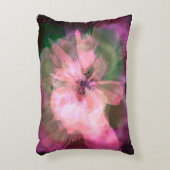 ピンクスターバスト抽象芸術花 アクセントクッション (正面(垂直))