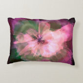 ピンクスターバスト抽象芸術花 アクセントクッション (裏面)