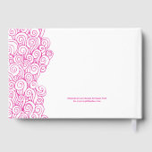 ピンクスターフィッシュビーチバケーションゲストブック ゲストブック (裏面)