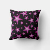 ピンクスター大&小装飾用クッションスクエアブラック クッション (裏面)