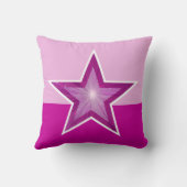ピンクスター装飾用クッションスクエア2色ピンク クッション (裏面)
