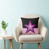ピンクスター装飾用クッションス淡い色のクエアピンクブラック クッション (椅子)