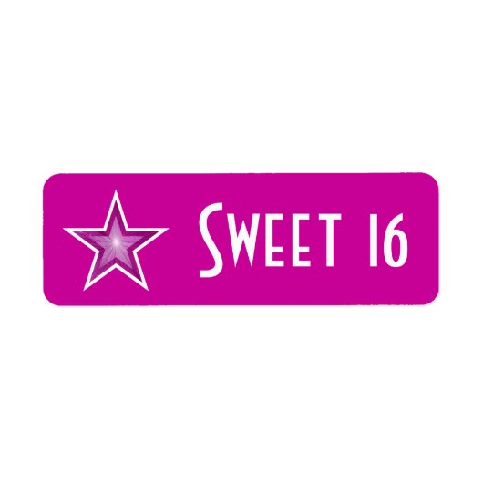 ピンクスター「スウィート16」レーベル小ピンク ラベル (正面)