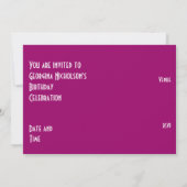 ピンクスター「VIP PASS」招待状 横型 招待状 (裏面)