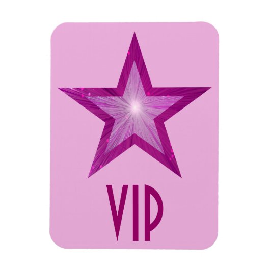ピンクスター'VIP'の柔軟なマグネットピ淡い色のンク マグネット (縦)