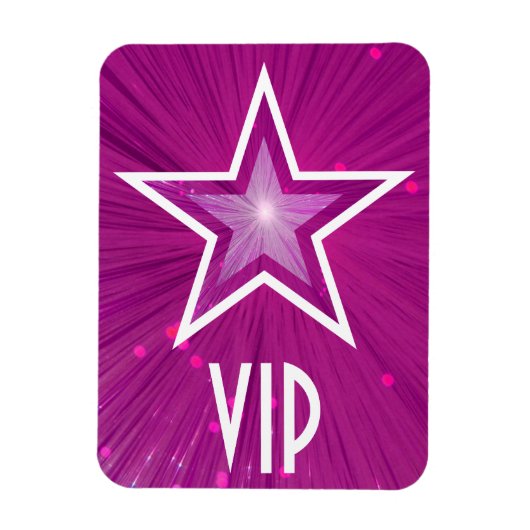 ピンクスター'VIP'フレキシブル磁石 マグネット (縦)