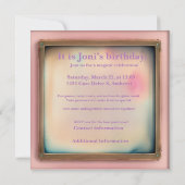 ピンクスチームパンクパーティー 招待状 (裏面)