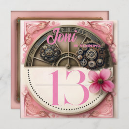 ピンクスチームパンクパーティー 招待状