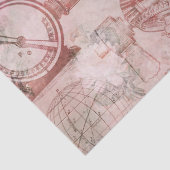 ピンクスチームパンク時計と時計のデコページ 薄葉紙 (詳細)