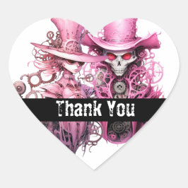 ピンクスチームパ結婚ンク骨格 ハートシール