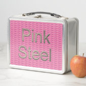 ピンクスチールのステンレス弁当箱 メタルランチボックス (インサイチュ)