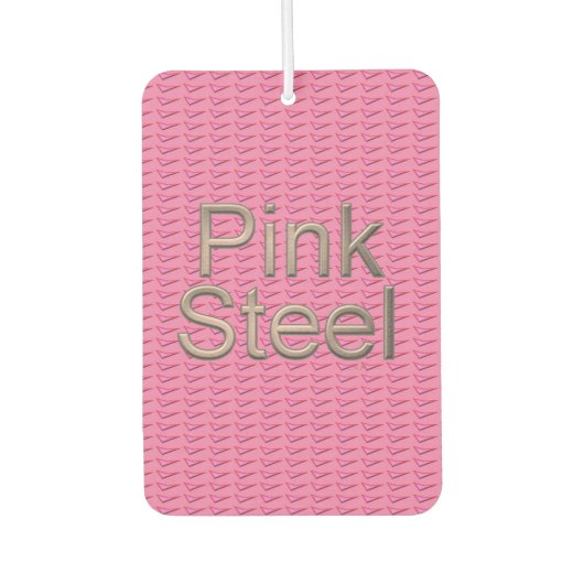 ピンクスチールカーエアコン カーエアーフレッシュナー (正面)