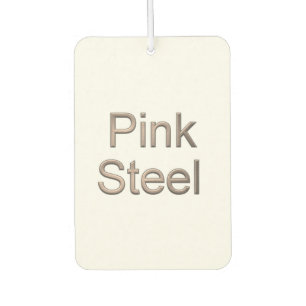 ピンクスチールホワイトカー空気清浄機 カーエアーフレッシュナー