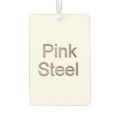 ピンクスチールホワイトカー空気清浄機 カーエアーフレッシュナー (裏面)