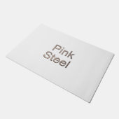 ピンクスチール名の書式 ドアマット (アングル)