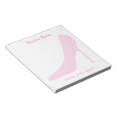 ピンクスティレットハイヒールシューズメモ帳for women ノートパッド (アングル)