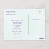 ピンクスティレットヒールバチェロレッテありがとう ポストカード (裏面)