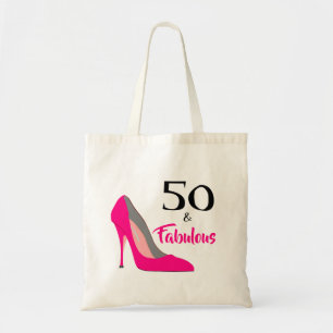 ピンクスティレット50と素晴らしい50誕生日 トートバッグ