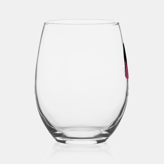 ピンクスティレトスガールズナイトアウトバチェロレッテ ステムなしワイングラス (右)