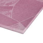 ピンクステインガラス切断板 カッティングボード (角)