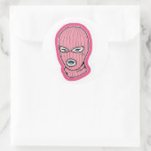 ピンクステッカー ラウンドシール (バッグ)