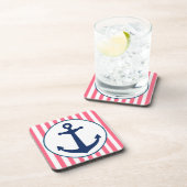 ピンクストライプいかり コースター (右側)
