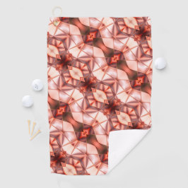 ピンクストライプがかったワインの絹のような形の抽象芸術 ゴルフタオル