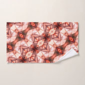 ピンクストライプがかったワインの絹のような形の抽象芸術 バスタオルセット (ハンドタオル)