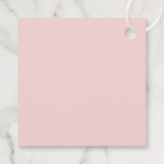 ピンクストライプのエレガント洗礼 フェイバータグ (裏面)