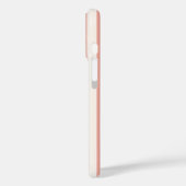 ピンクストライプのキュートな可愛いキノコのスマホケース Case-Mate iPhoneケース (裏面 / 左)