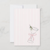 ピンクストライプのサンキューカード-カスタム サンキューカード (裏面)