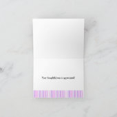 ピンクストライプのサンキューカード サンキューカード (内部)