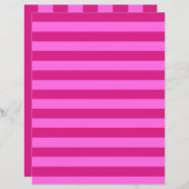 ピンクストライプのスクラップブック紙 (正面/裏面)