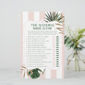 ピンクストライプのトロピカルチッ結婚クのシューゲーム (スタンド正面)