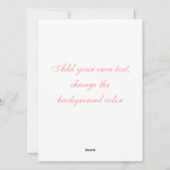 ピンクストライプのハート- Teddy Bear with Valentines シーズンカード (裏面)