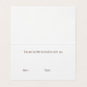 ピンクストライプのパーソナライズされたプリンセス日付 名刺 (内部フラット)