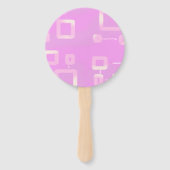 ピンクストライプのファン ハンドファン