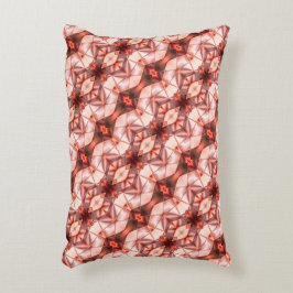 ピンクストライプのワインで絹のようなラポートの抽象芸術 アクセントクッション