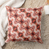 ピンクストライプのワインで絹のようなラポートの抽象芸術 クッション (ブランケット)