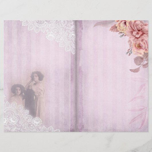 ピンクストライプのヴィンテージ雑誌 (正面)