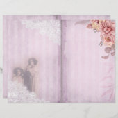 ピンクストライプのヴィンテージ雑誌 (正面/裏面)