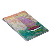 ピンクストライプの帆 ノートブック (右側)