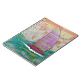 ピンクストライプの帆 ノートブック (左側)