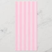 ピンクストライプの結婚メニュー メニュー (裏面)