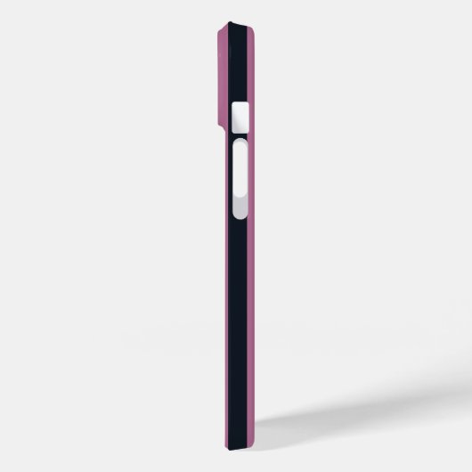 ピンクストライプの色 | 海軍名前をカスタムする Case-Mate iPhoneケース (裏面 / 左)